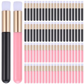 80 Pieces Lash Shampoo Brushes Eyelash Extensions Cleanser Brush Nose Pore Deep Cleaning Tool Peel Off Blackhead Removing Tool Facial Makeup Bath Lash Washing Brush
