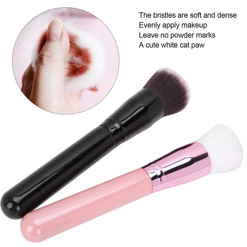 2pcs Makeup Brush Soft Hair Foundation Contour Powder Cat Claw