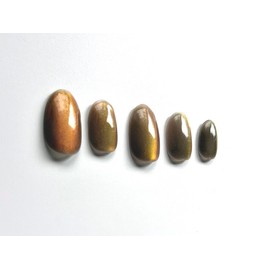 [Self-made] Fig magnetic gel nail - Coffin Egg Tips / [자체제작] 무화과 자석젤 nail - 코핀에그 팁
