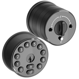 Buoan Cerradura de puerta de entrada sin llave con teclado, cerrojo de teclado, desbloqueo automático, bloqueo automático, cerraduras inteligentes para puerta delantera, fácil instalación, cerradura digital electrónica con código