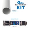 Fernco QwikFix Broken Pipe 1.5" Coupling Repair Kit for Plastic,