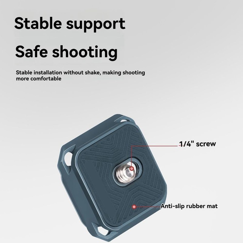 Aswalling Foldable Dovetail Base L-Bracket QR Plate for DSLR Cameras,