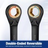 WORKPRO 3-Piece 4-in-1 Reversible Ratcheting Wrench Set Metric 72-Tooth CR-V