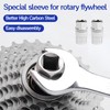 penmol 2PCS Carbon Steel Cassette Removal Tool,6/7/8/9/10/11 Speed Mountain Bicycle
