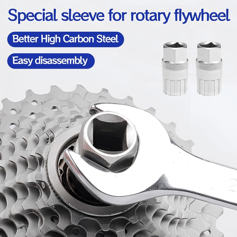 penmol 2PCS Carbon Steel Cassette Removal Tool,6/7/8/9/10/11 Speed Mountain Bicycle