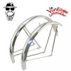 VINTAGE LOWRIDER 26" CLASSIC STANDARD MIDDLEWEIGHT CHROME BICYCLE FENDER SET.
