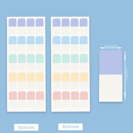 deli 480 Pcs Page Tabs Sticky for Book Sticky Tabs for Planner Sticky Index Tabs Self Adhesive Page Markers Tabs Notebook Tabs Stick on Divider Sticky Note Tabs Paper Tabs Ultra Tabs Book Tabs(S)