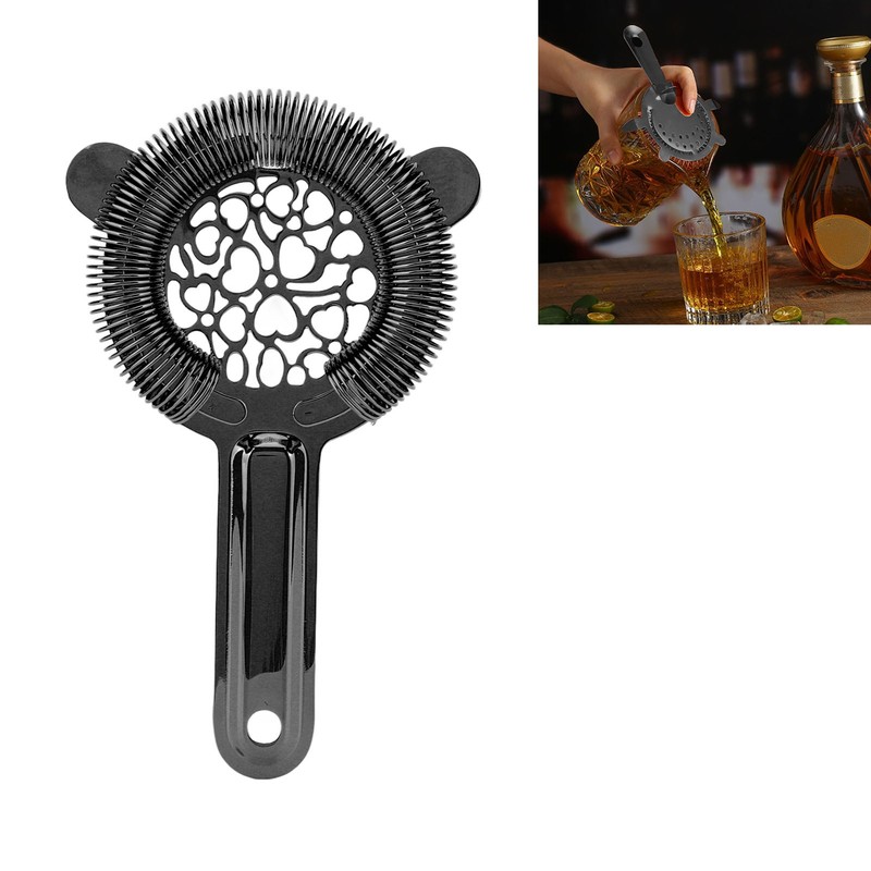 Cocktail Strainer Stainless Steel Gorgeous Glossy Bartending Ice Strainer for