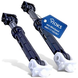 VIOKS 2 x Vibration Damper Washing Machine 120N Replacement for Bauknecht 480111102361 Washing Machine Damper Shock Absorber Washing Machine Spare Parts