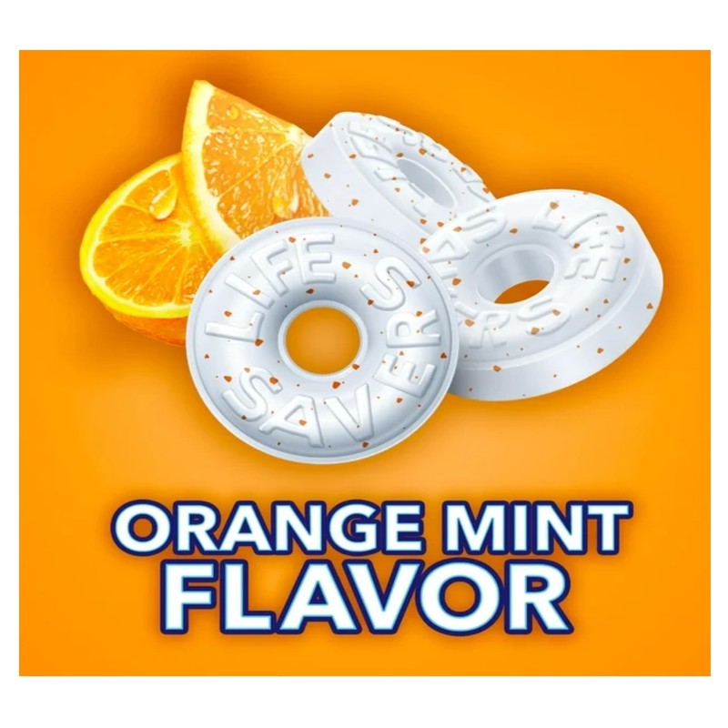 Orange Mint Life Savers - Pack of 4 - Individually