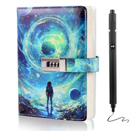 Kifredwo Diary with Lock for Boys Ages 8-12, A5 Journal with Lock 192 Pages-Adventure Travel Kids Journals for Teen Boys, Secret Diary with Pen, Graduation Notebook for 10 11 12 13 14 15 Teenage Men