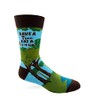 Fabdaz Save a Tree Eat a Beaver Men's Novelty Crew