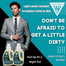 Hiketron 5X Ultra Concentrated | Long Lasting Scented Liquid Laundry Detergent | Removes Tough Stains | Machine Friendly | Suit Up - 1 Pack (40 fl oz, 54 Loads)