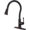 WINKEAR Brass Kitchen Faucet with Pull Down Sprayer, 3 Sprayer