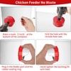DIY Chicken Feeders Chicken Feeders No Waste Automatic Poultry Feeder