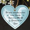 "Heaven in Our Home" Heart-Shaped Memorial Plaque - Available in