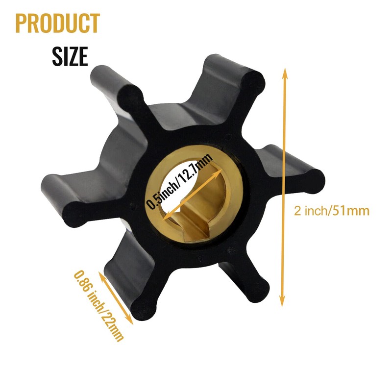 ANSIKE Brass Core Impeller with O-Ring Kit Compatible With Milwaukee