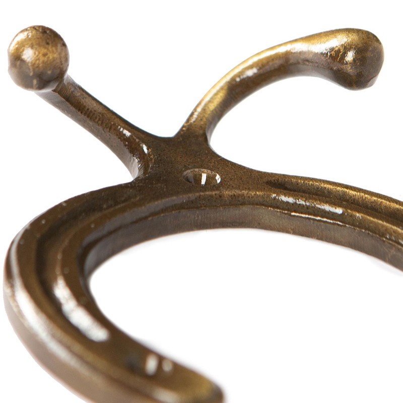 Hammer and Tongs - Horse Shoe Double Coat Hook -