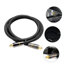 jojofuny Optical Audio Cable Fiber Male to Male Cord for Game Consoles Tvs and Sound Bars Lossless Signal Plated Connectors Flexible Design