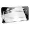 LFPartS Stainless Steel License Plate Backing Reinforce Holder/Bracket (Chrome)