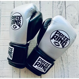 PRIZE RING Boxing Gloves "Professional SS" Silver/Black (14oz)