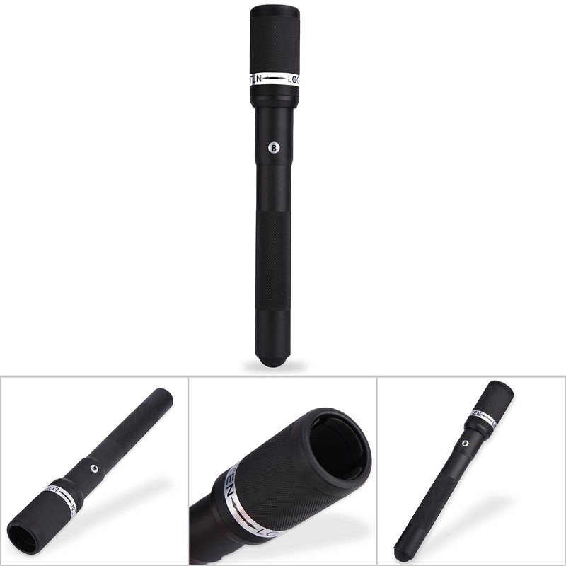 Alomejor 12.6 Inch Cue Extension Aluminium Alloy Telescopic Billiard Pool