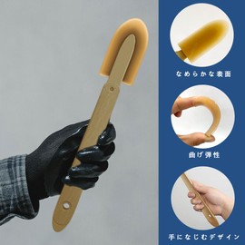 LKCCTK Caulk Finishing Tools Set of 4 Rubber Applicator, Spatula, Spreader for Wall, Door, Window, Skirting Board Caulking Tools