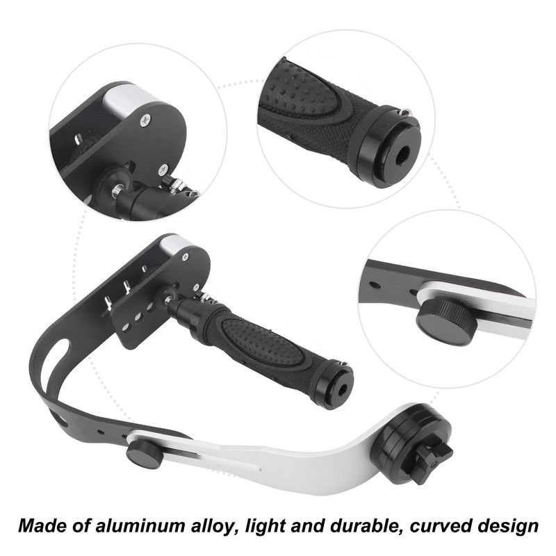 Handheld Video DSLR Camera Stabilizer Aluminum Alloy Bow Shape Stabilizer