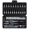 WiMas 46PCS Socket Wrench Set, Ratchet Socket Set, Metric Drive