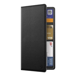 FINPAC Car Registration and Insurance Card Holder, Vehicle Glove Box Card Organizer Wallet, Automobile Accessories for Documents, License, Black