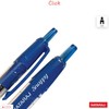 NATARAJ Snappy Ballpoint Pens, Retractable, BLUE, 0.7mm Fine Point, Pack