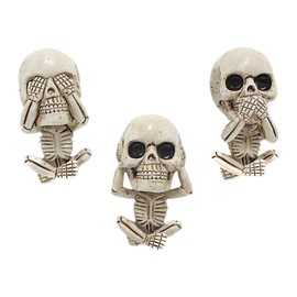 POFET 3 Stück Totenkopf-Auto-Lufterfrischer-Entlüftungsclip, Charm-Gothic-Schädel-Ornament, Autozubehör für Auto-Innenraum, Aromatherapie-Deko
