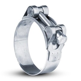 (80-85 mm) GBS Stainless Steel W4 V2A Joint Bolt Clamps Hose Clamps Clamping Jaw Clamps (Exhaust Clamp Universal Exhaust Clamp Exhaust Pipe Clamp) (80-85 mm Band Width 22 mm (Screw M8))