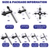 Waltool 8Pcs Universal 4 in 1 Drill Chuck Key Wrench