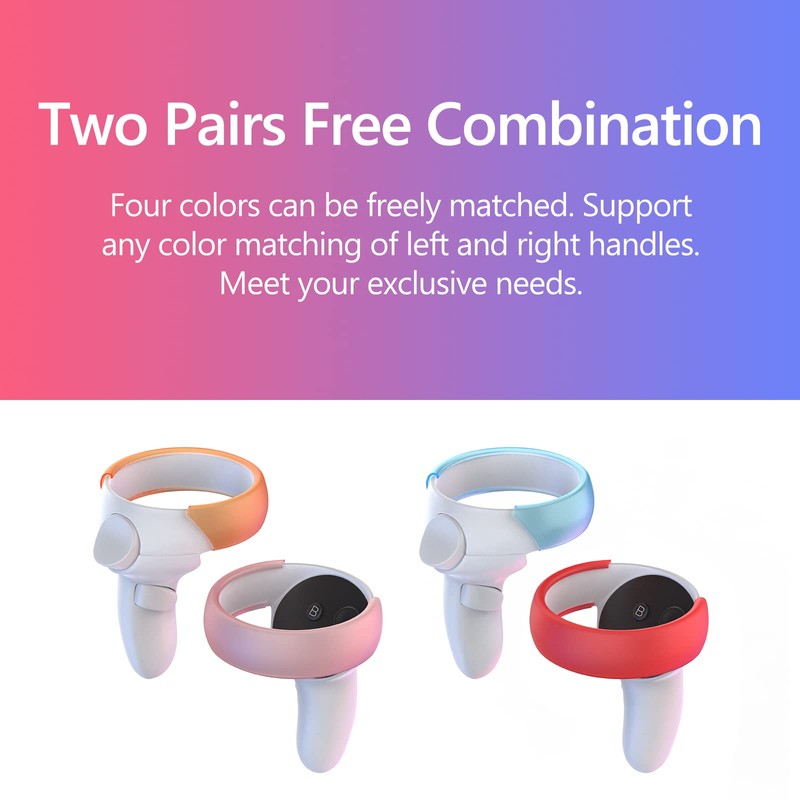 Controller Cover Compatible for Oculus/Meta Quest 2, Anti-Bumping Silicone Soft