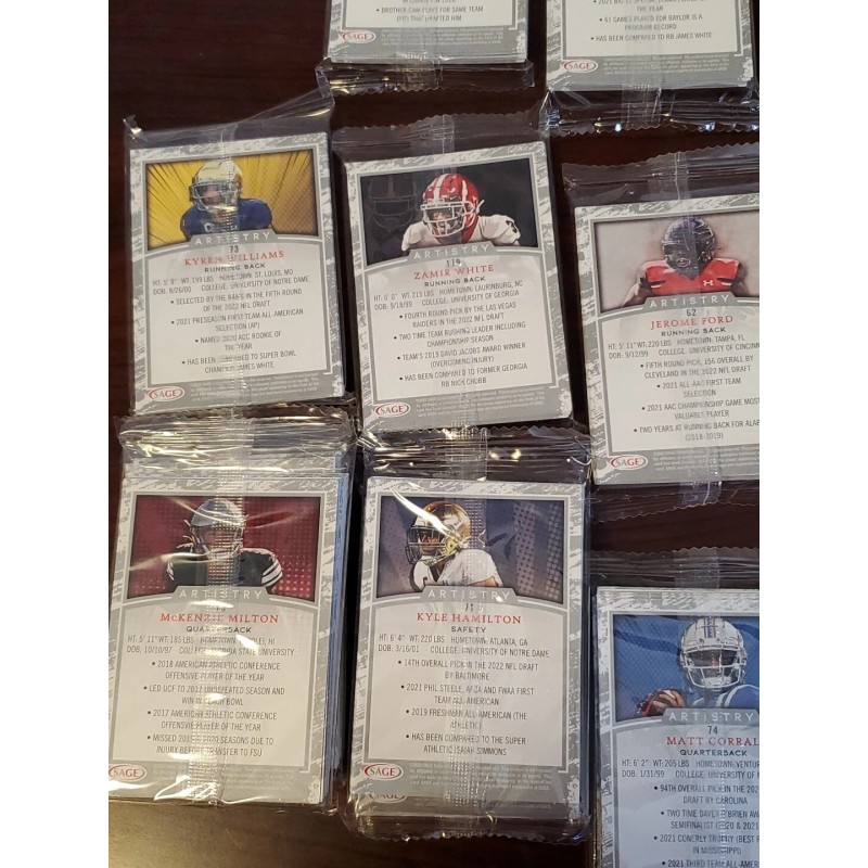 2022 Sage Artistry Football - Sealed / Unopened Random Pack