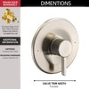 Shower and Tub Trim Kit, Compatible with Moen Posi-Temp Valve,