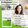 YourSupplements D-Mannose Tablets 1000mg | Easy Swallow Coated Tablets |