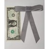EmilyRose Couture Large Velvet Hair Bow Collection (Barrette, Ash Gray)