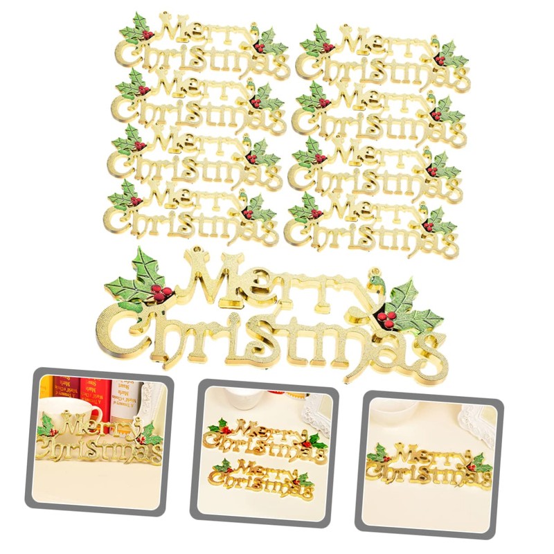 FUNOMOCYA 20pcs Christmas Snowflake Door Hanger Decorations Baubles Xmas Tree