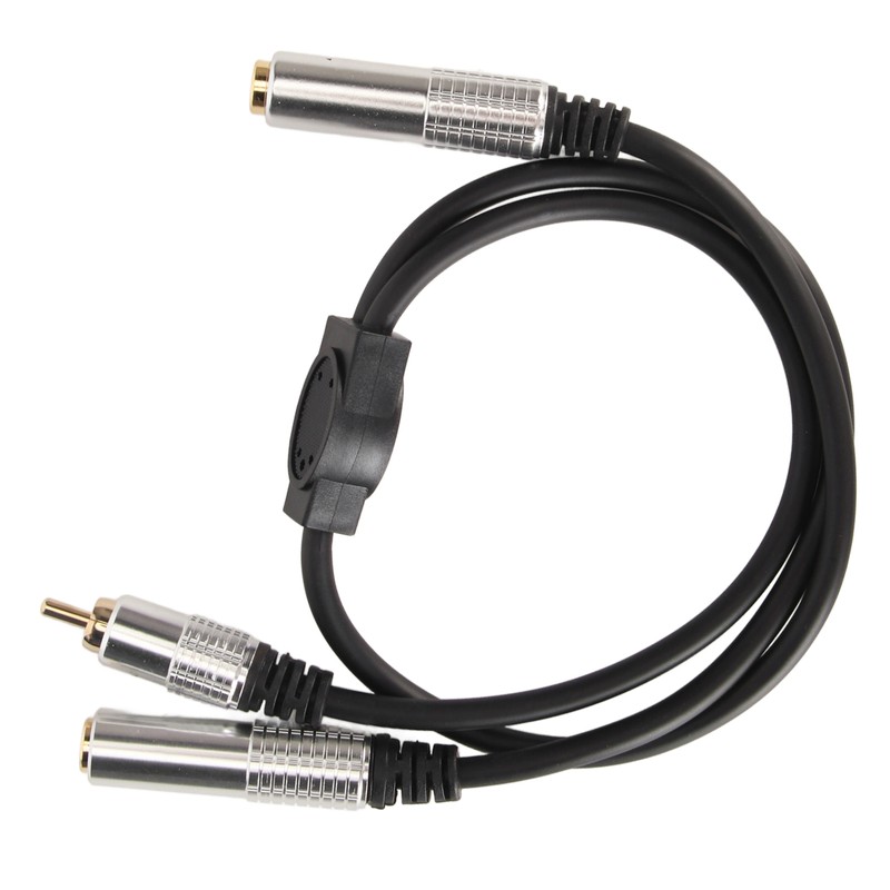 6.35mm Female to 6.35mm Female RCA Cable Gold Plated Sound