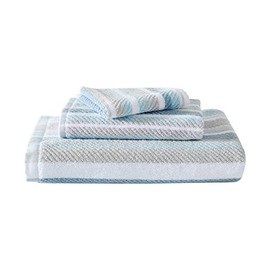 Tommy Bahama | Ocean Bay Collection | 3pc Towel Set-100% Cotton, Ultra Soft & Absorbant, Fade-Resistant, Oeko-Tex Certified, Blue
