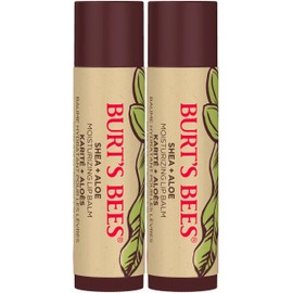 Burt's Bees 100% Natural Origin Moisturizing Lip Balm, Shea and Aloe, 2 Tubes
