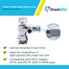 SharkBite 1/2 x 3/8 Inch Compression Dual Outlet Angle Stop