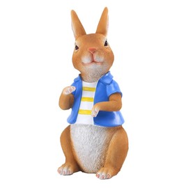 LEVSON Easter Bunny Garden Ornament, Outdoor Decoration for Garden, For Woman Man,Funny Animal Figurine,Easter Yard Patio Signs for Spring Celebrations (23.5 * 10.3 * 11.2CM)