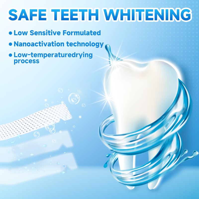 Milumber Teeth Whitening Strips for Sensitive, 42 Strips Whitener Safe