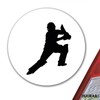 Huuraa Sticker Cricket Silhouette Gift 10 cm Sticker Cricket Gift
