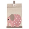 3 Sprouts Nappy Stacker, Pink Elephant
