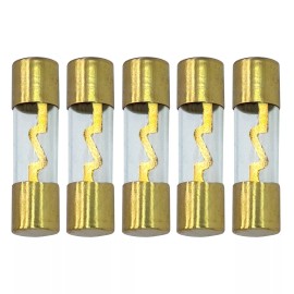 Automotive Authority LLC AGU Fuse 80A Gold Glass Inline for Car Auto Audio Stereo Amplifier Protection