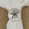 Split P Sand Dollar Napkin Ring Set of 4